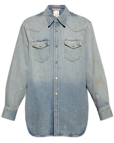 Acne Studios Denim Shirt, - Blue