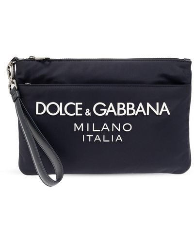 Dolce & Gabbana Handbag With Logo - Blue
