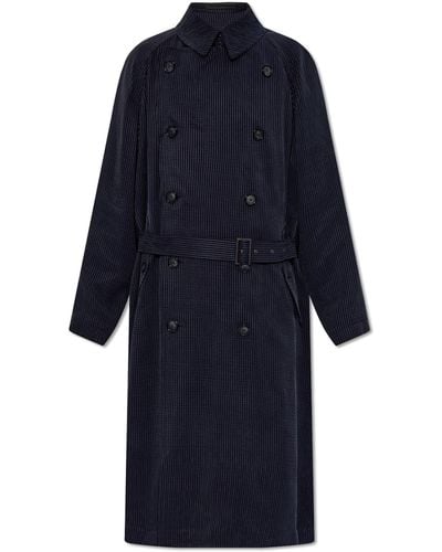 Giorgio Armani 'sustainable' Collection Trench Coat, - Blue