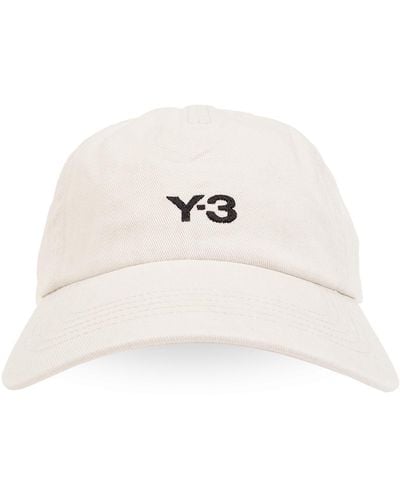 Y-3 Baseball Cap With Logo, - Natural