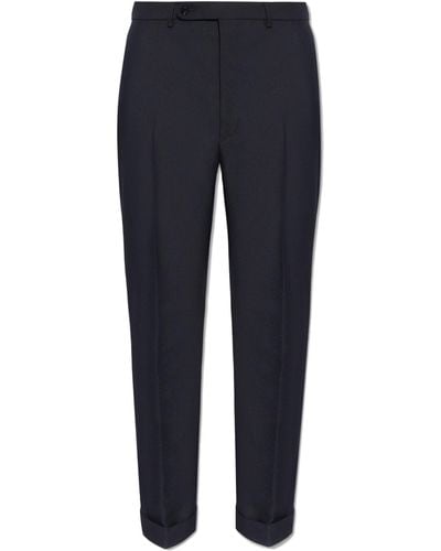 Gucci Pleat-front Trousers, - Blue