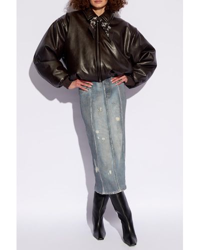 Acne Studios Jacket From Faux Leather, - Black