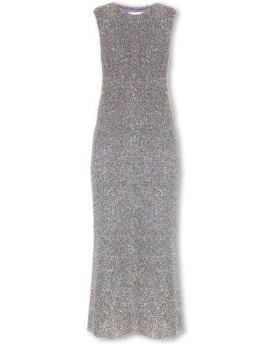 Jil Sander Sparkling Sleeveless Dress - Grey