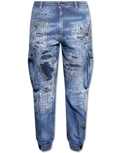 DSquared² Jeans With Applications, - Blue