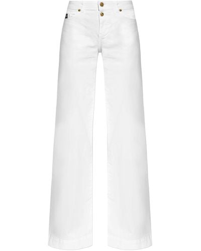 Versace Jeans Couture Jeans With Logo, - White