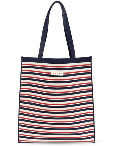 Marni Shopper Bag With Logo - Red