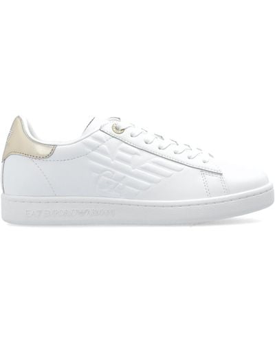 EA7 Sports Shoes With Logo, - White