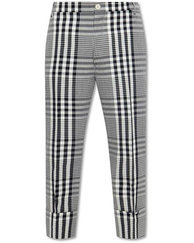 Vivienne Westwood Checked Trousers - Black