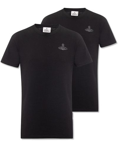 Vivienne Westwood Branded T-Shirt Two-Pack - Black