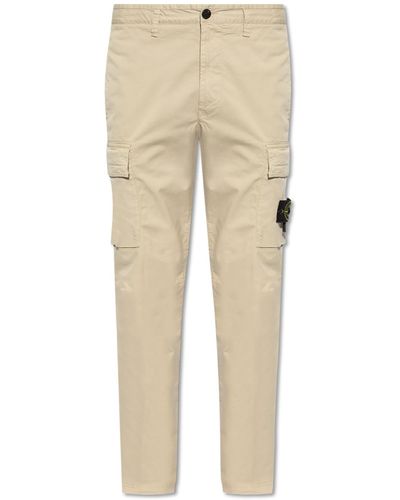 Stone Island Cargo Trousers, - Natural