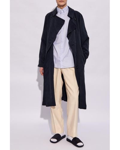 Giorgio Armani 'sustainable' Collection Trench Coat, - Blue