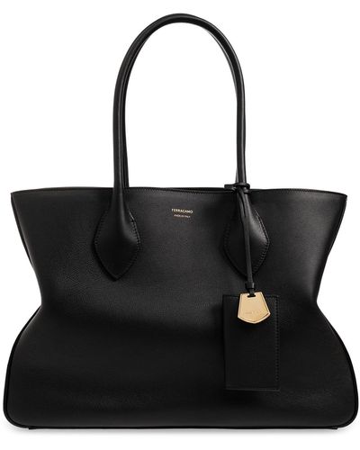 Ferragamo ‘Stella’ Shoulder Bag - Black