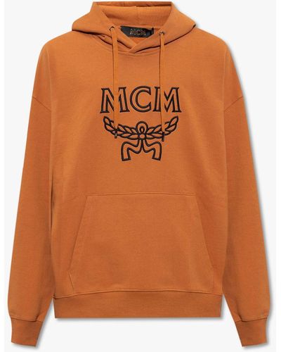 MCM Hoodie With Logo - Brown