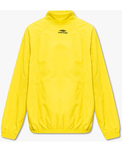 Balenciaga Jacket With Logo - Yellow