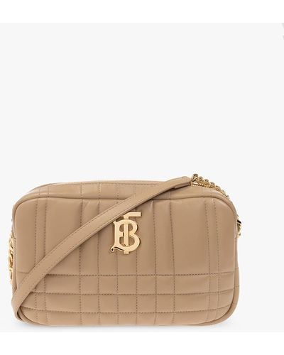Burberry ‘Lola Small’ Quilted Shoulder Bag - Natural