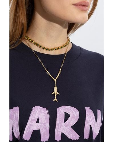 Marni Charm Necklace - Metallic