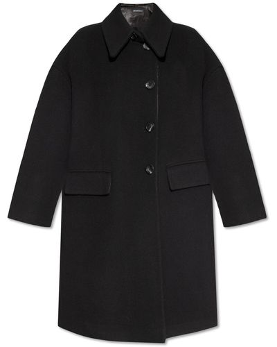 Emporio Armani Oversize Coat - Black