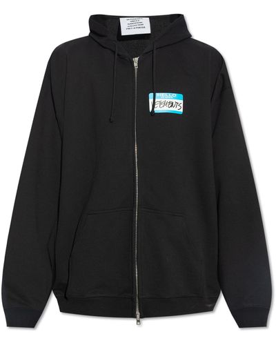 Vetements double hot sale sleeve hoodie