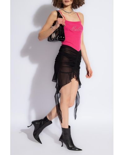 MISBHV Transparent Skirt, - Black