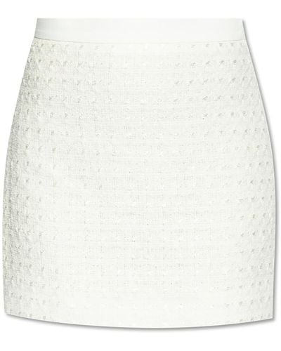 Casablancabrand Tweed Skirt, - White