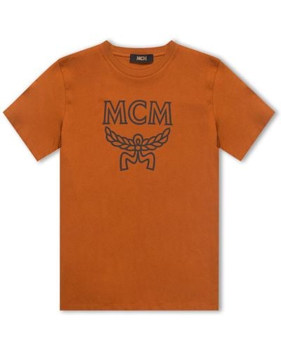 MCM Logo T-Shirt - Brown