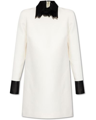 Dolce & Gabbana Wool Dress, - White