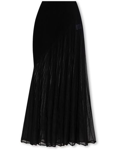 Alaïa Ribbed Skirt - Black