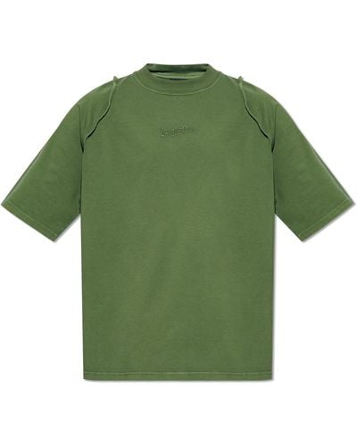 Jacquemus 'camargue' T-shirt With Logo, - Green