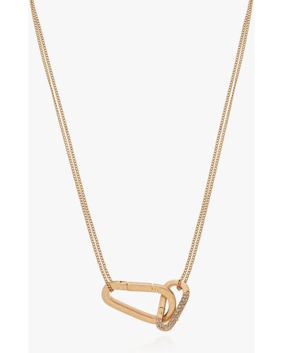 AllSaints Brass Necklace - White