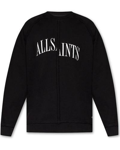 AllSaints 'Diverge' Logo-Printed Sweatshirt - Black