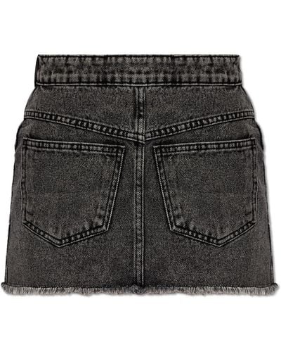 The Mannei 'malmo Mini' Denim Skirt, - Black