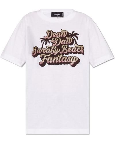 DSquared² T-shirt With Print, - White