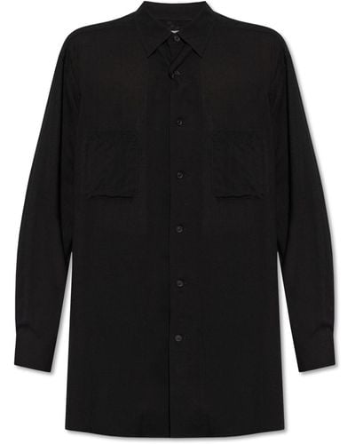 Yohji Yamamoto Loose-fitting Shirt, - Black