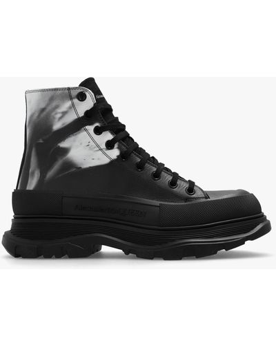 Alexander McQueen ‘Tread Slick’ High-Top Sneakers - Black