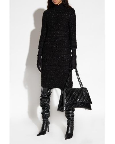 Balenciaga Tweed Dress - Black