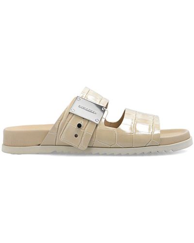 Burberry Leather Sandals - White