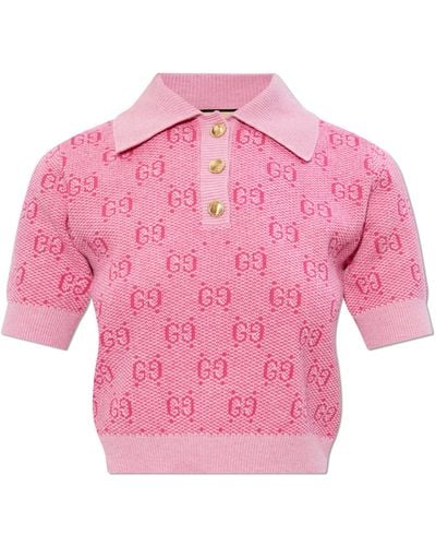 Gucci Monogram Polo, - Pink