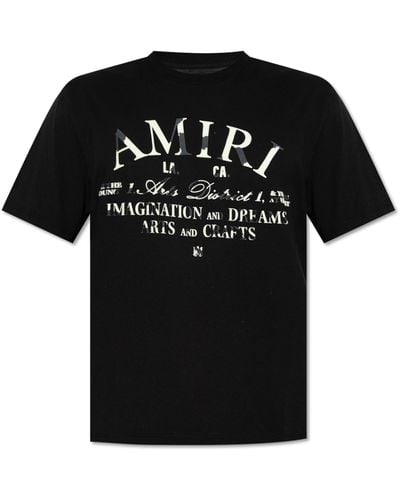 Amiri T-shirt With Logo, - Black