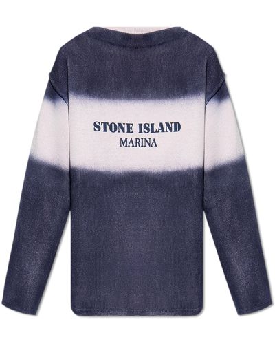 Stone Island The 'marina' Collection Jumper, - Blue