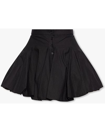 Alaïa Cotton Mini Skirt - Black