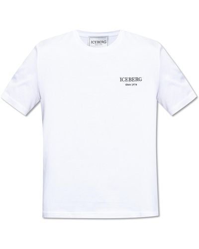 Iceberg Branded T-shirt, - White