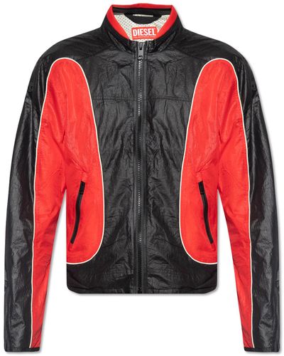 DIESEL 'j-blinkid-a' Jacket, - Red