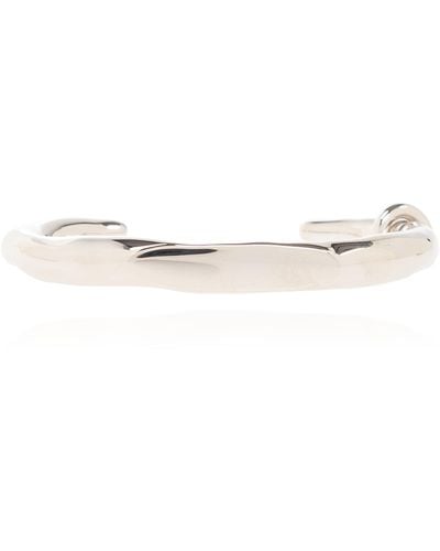Jil Sander Brass Bracelet, ' - White