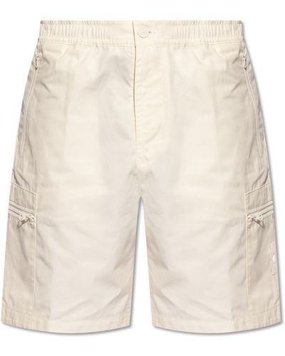 Stone Island Cargo Shorts, - White