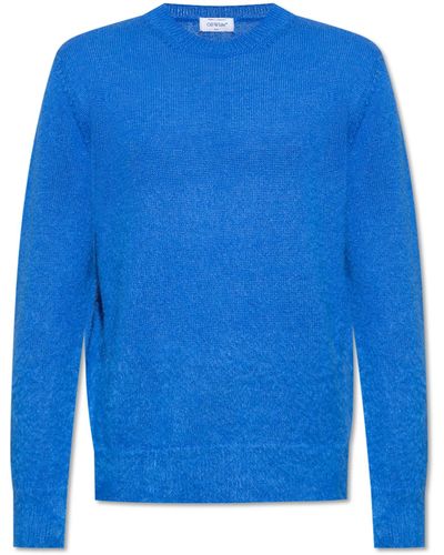 Off white blue jumper sale