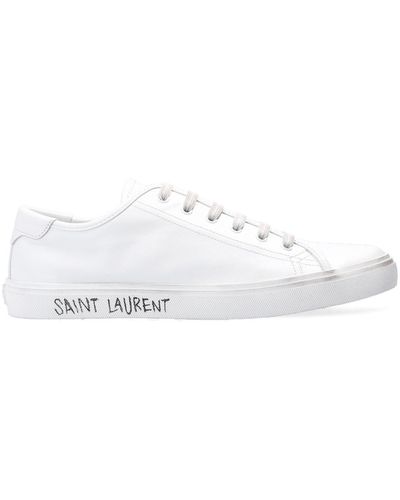 Saint Laurent Trainers With Logo - White