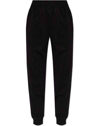 Burberry Sweatpants With Logo - Black