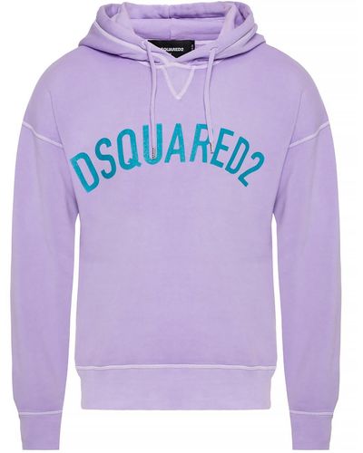 DSquared² Logo Hoodie - Purple