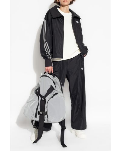 Y-3 Track Pants With Logo - Black
