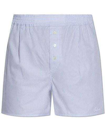 Balmain Cotton Shorts, - Blue